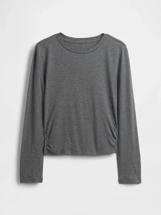 Kinder-T-shirt met gerimpelde zijkanten