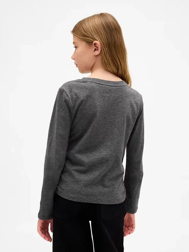 Kinder-T-shirt met gerimpelde zijkanten