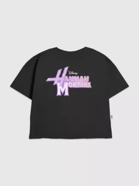 Kinder-T-shirt met Hannah Montana-logo en glamoureuze print