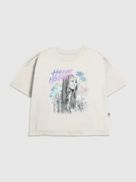 Kinder-T-shirt met Hannah Montana-print ‘Beach Vibes’