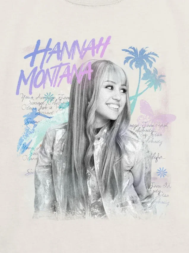 Kinder-T-shirt met Hannah Montana-print ‘Beach Vibes’