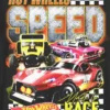 Kinder-T-shirt met Hot Wheels Speed-afbeelding