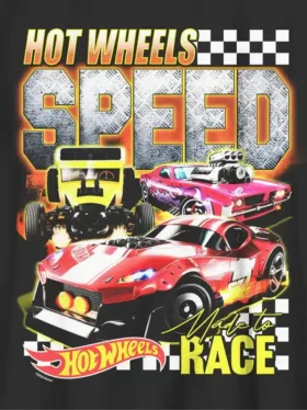 Kinder-T-shirt met Hot Wheels Speed-afbeelding