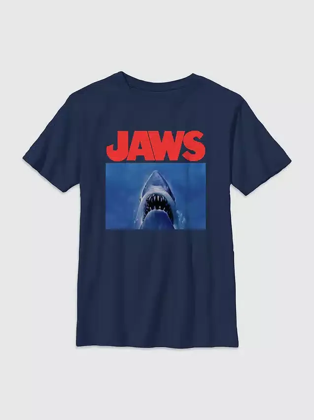 Kinder-T-shirt met Jaws-haai-print