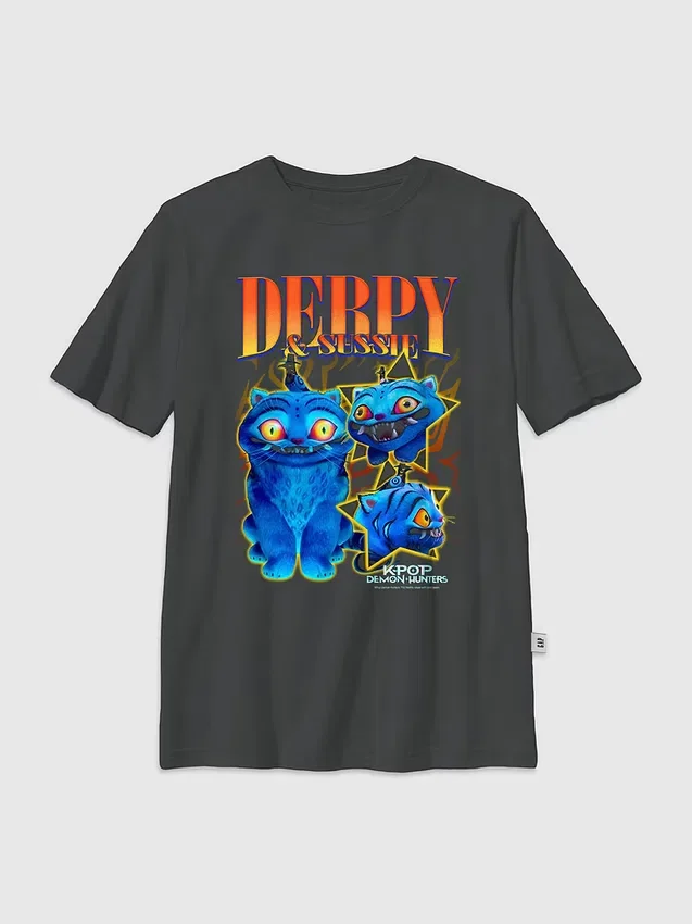 Kinder-T-shirt met K-Pop Demon Hunters Derpy Y2K-afbeelding