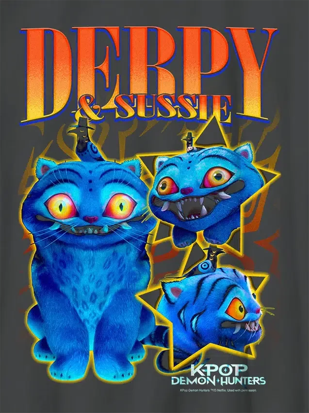Kinder-T-shirt met K-Pop Demon Hunters Derpy Y2K-afbeelding