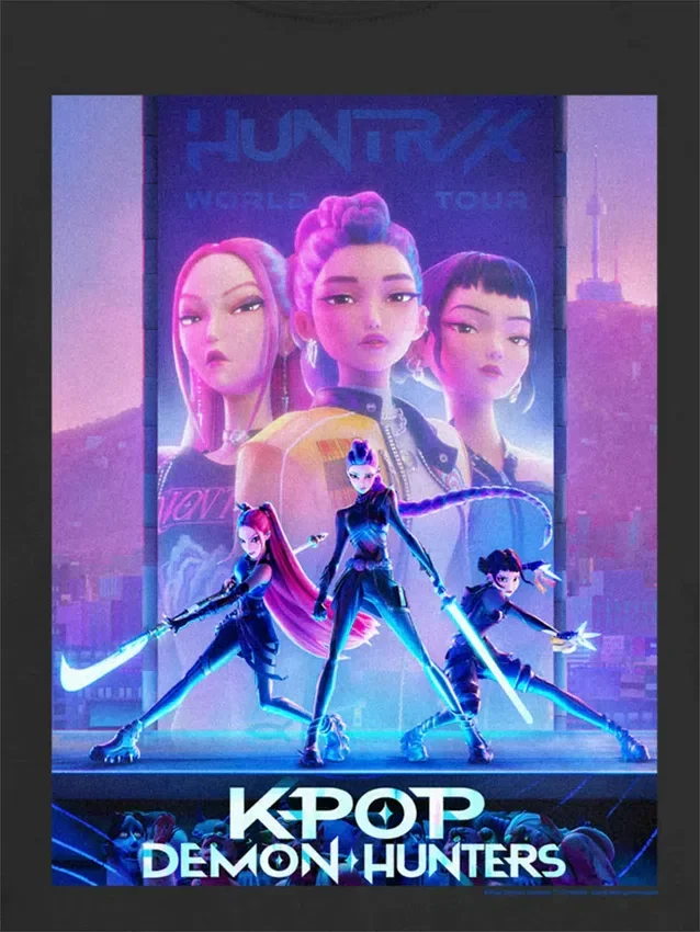 Kinder-T-shirt met K-Pop Demon Hunters-posterafbeelding