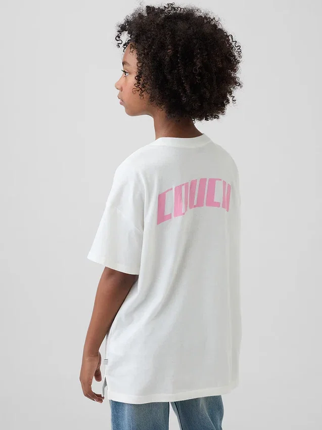 Kinder-T-shirt met K-pop Demon Hunters-print in tuniekmodel