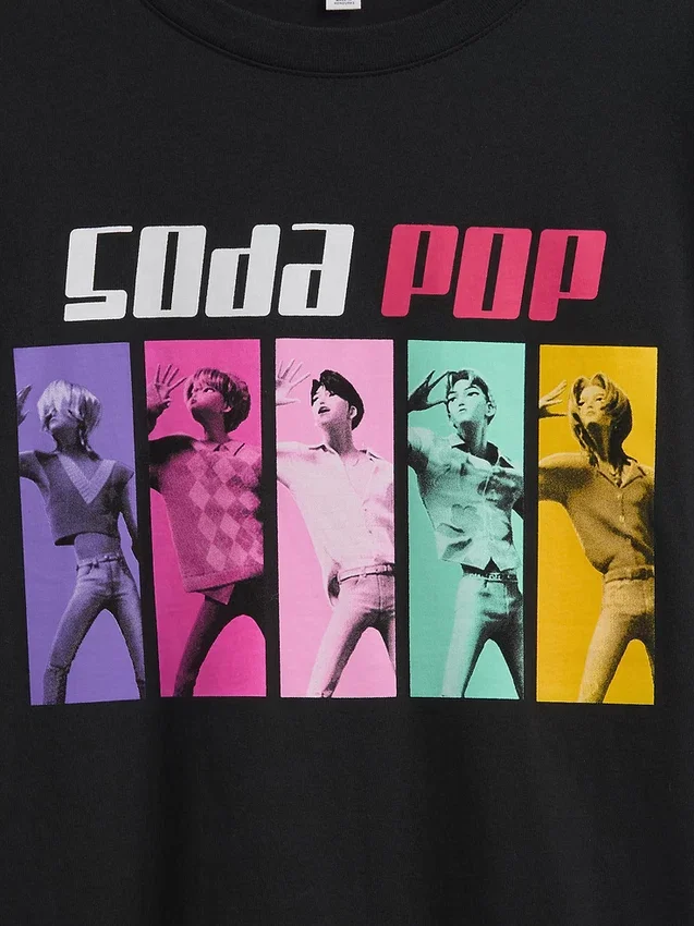 Kinder-T-shirt met K-pop Demon Hunters-print in tuniekmodel