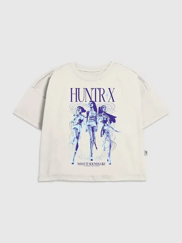 Kinder-T-shirt met ‘K-Pop Demon Hunters This is What It Sounds Like’-opdruk