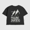 Kinder-T-shirt met kunstschaatsafbeelding