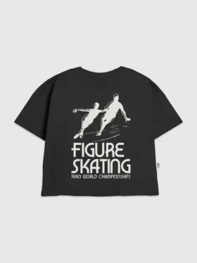 Kinder-T-shirt met kunstschaatsafbeelding