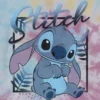 Kinder-T-shirt met Lilo en Stitch-print in tie-dye-stijl