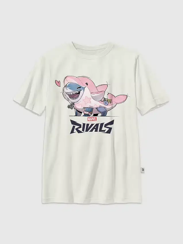 Kinder-T-shirt met Marvel Rivals Lovey Jeff-afbeelding