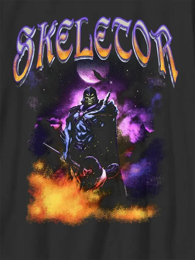 Kinder-T-shirt met 'Masters of the Universe Skeletor Night'-afbeelding