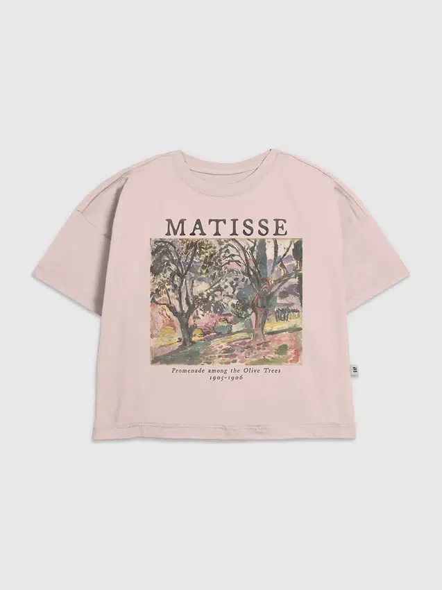 Kinder-T-shirt met ‘Matisse Olive Trees’-print