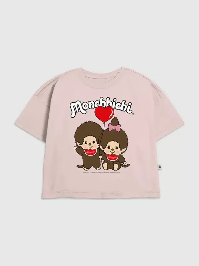 Kinder-T-shirt met Monchhichi-afbeelding