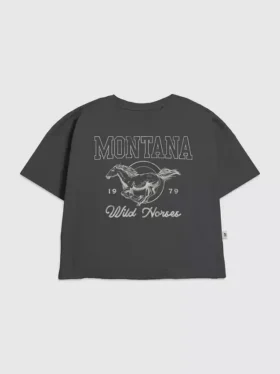 Kinder-T-shirt met ‘Montana Wild Horse’-print