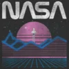 Kinder-T-shirt met 'NASA Pastel Space'-print