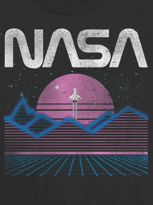 Kinder-T-shirt met 'NASA Pastel Space'-print