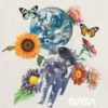 Kinder-T-shirt met NASA-ruimtevaartbloemenprint