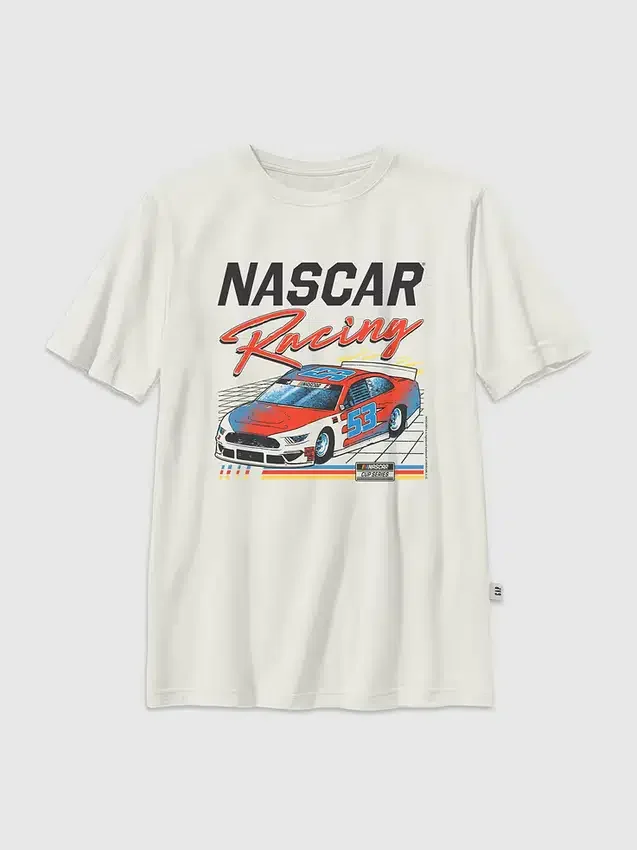 Kinder-T-shirt met Nascar Retro Racer-afbeelding