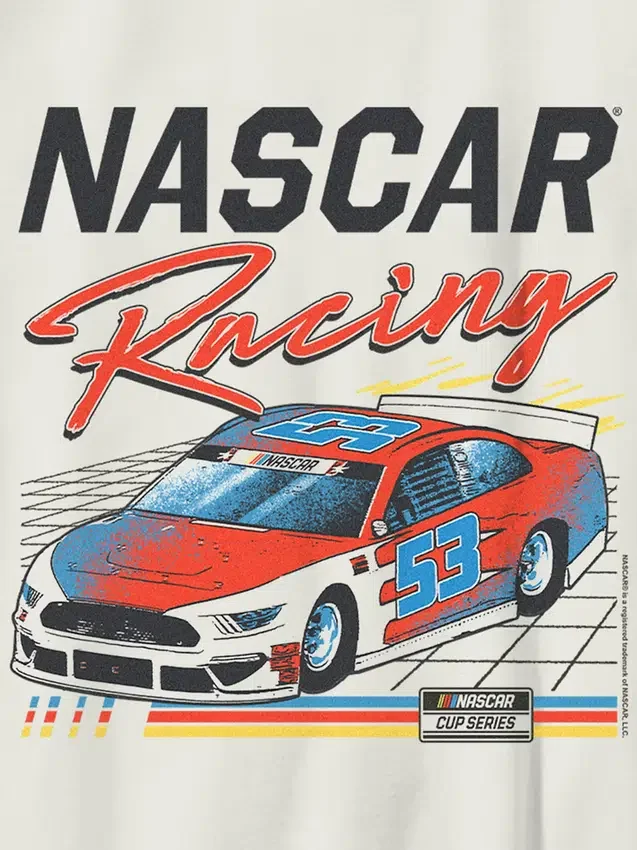 Kinder-T-shirt met Nascar Retro Racer-afbeelding