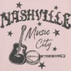 Kinder-T-shirt met 'Nashville Music City'-print