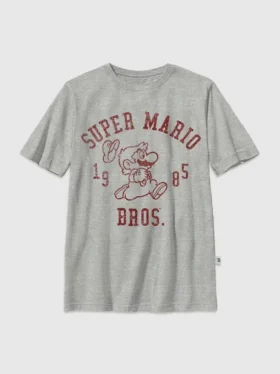 Kinder-T-shirt met Nintendo Mario Bros-afbeelding