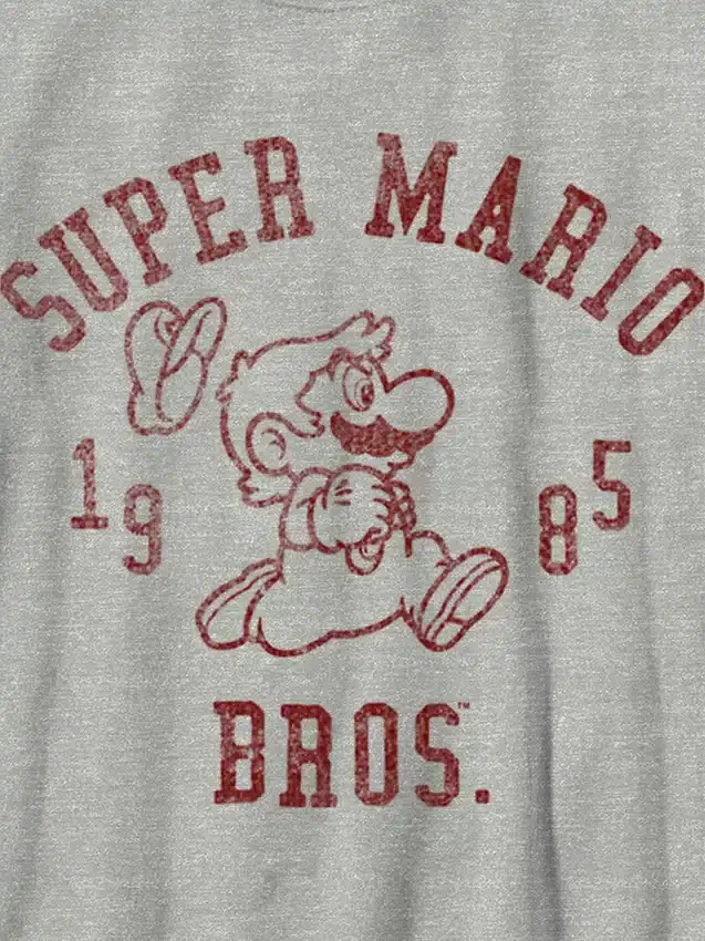 Kinder-T-shirt met Nintendo Mario Bros-afbeelding