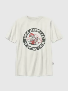 Kinder-T-shirt met 'Nintendo Mario Racing Team'-afbeelding