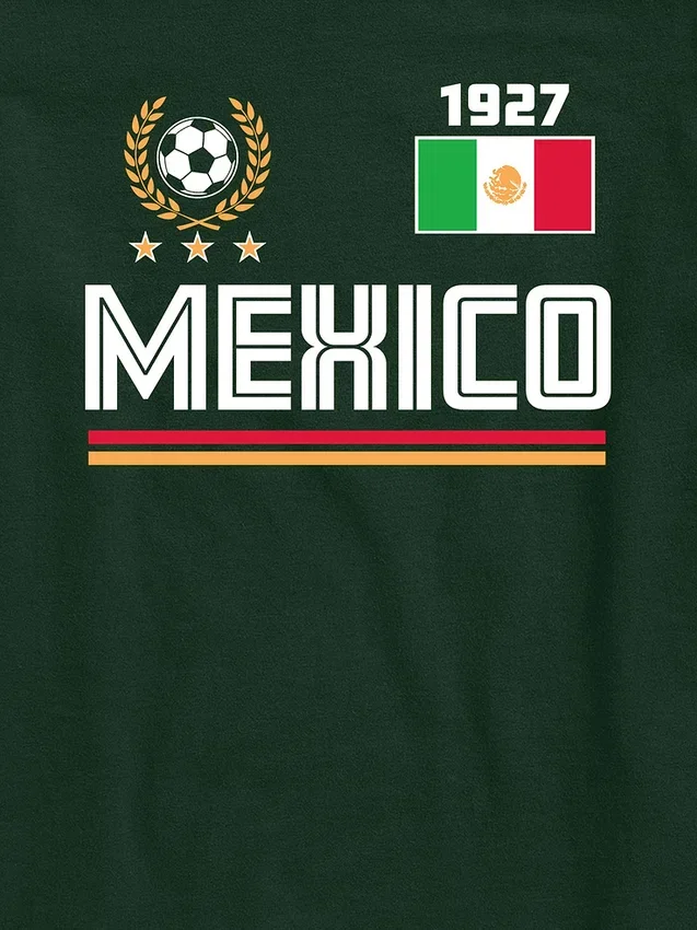 Kinder-T-shirt met opdruk van het Mexicaanse voetbalshirt