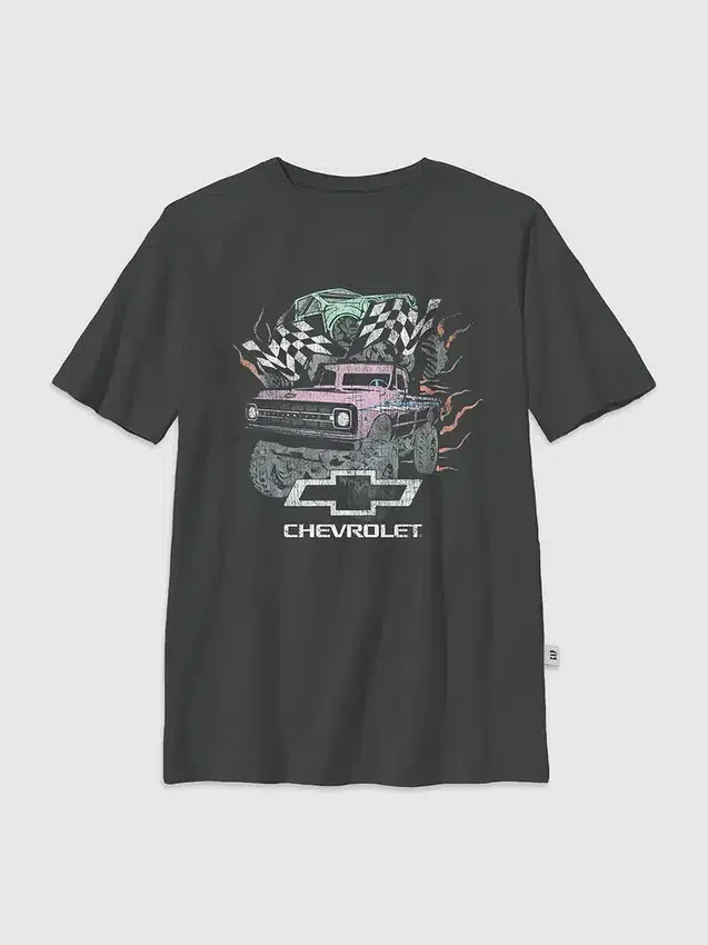 Kinder-T-shirt met oversized 'General Motors Pastel Trucks'-print