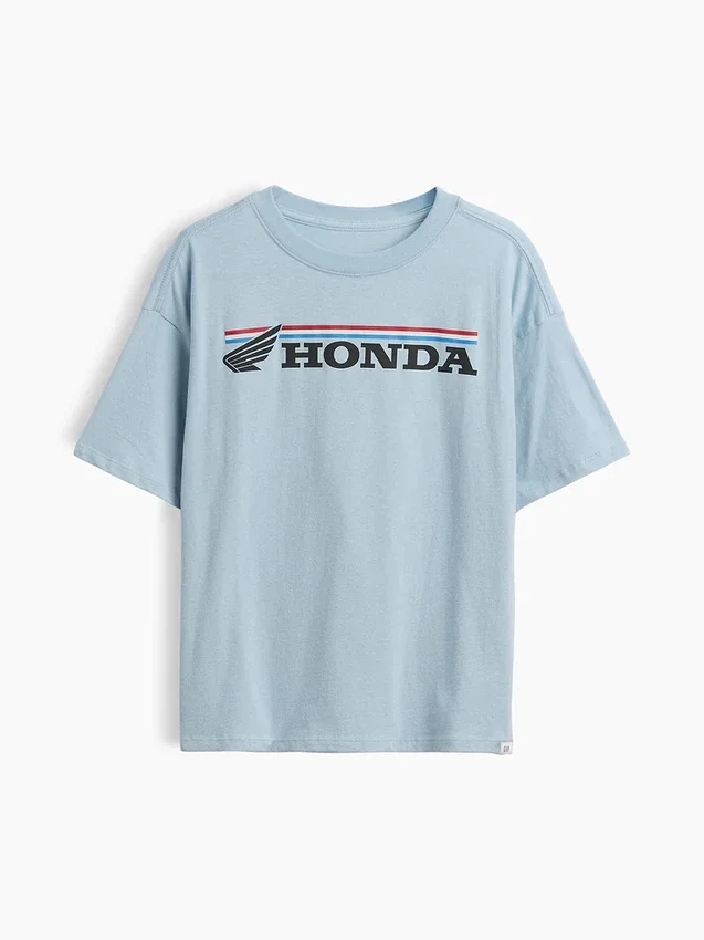 Kinder-T-shirt met oversized print in Formule 1-stijl