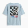 Kinder-T-shirt met oversized print in Formule 1-stijl