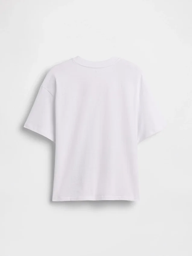 Kinder-T-shirt met oversized print in Formule 1-stijl