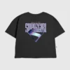 Kinder-T-shirt met paars Supergirl-logo