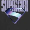 Kinder-T-shirt met paars Supergirl-logo