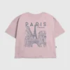 Kinder-T-shirt met ‘Paris Line Art’-print