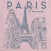 Kinder-T-shirt met ‘Paris Line Art’-print