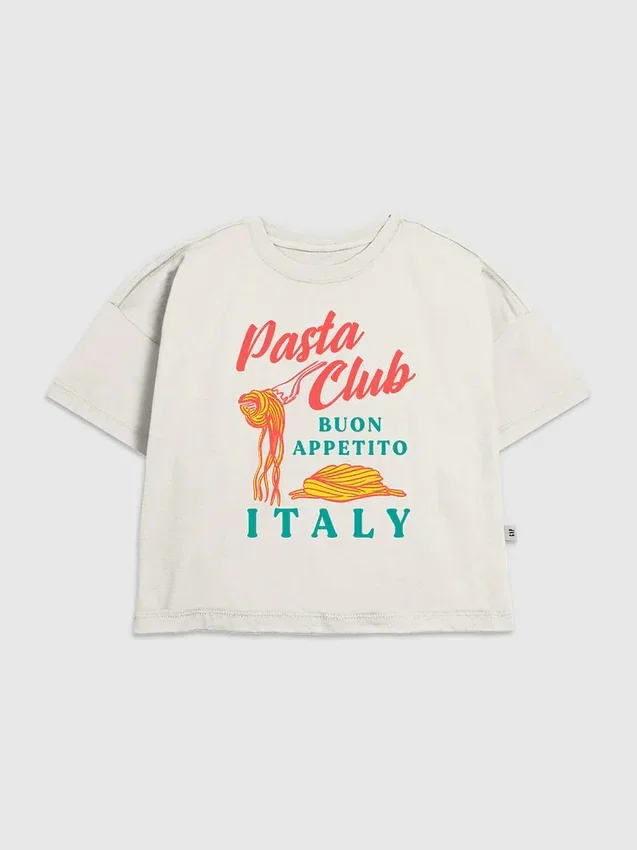 Kinder-T-shirt met Pasta Club-afbeelding