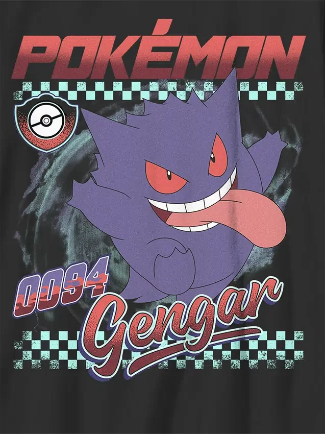 Kinder-T-shirt met Pokemon Gengar-afbeelding