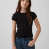 Kinder-T-shirt met ribboord