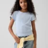 Kinder-T-shirt met ribboord