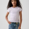 Kinder-T-shirt met ribboord