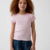 Kinder-T-shirt met ribboord