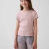 Kinder-T-shirt met ribboord