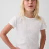 Kinder-T-shirt met ribboord