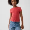 Kinder-T-shirt met ribboord