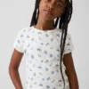 Kinder-T-shirt met ribboord